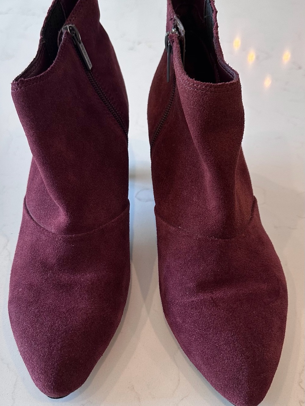Kenneth Cole Reaction Women's Burgundy Suede Ankle Booties